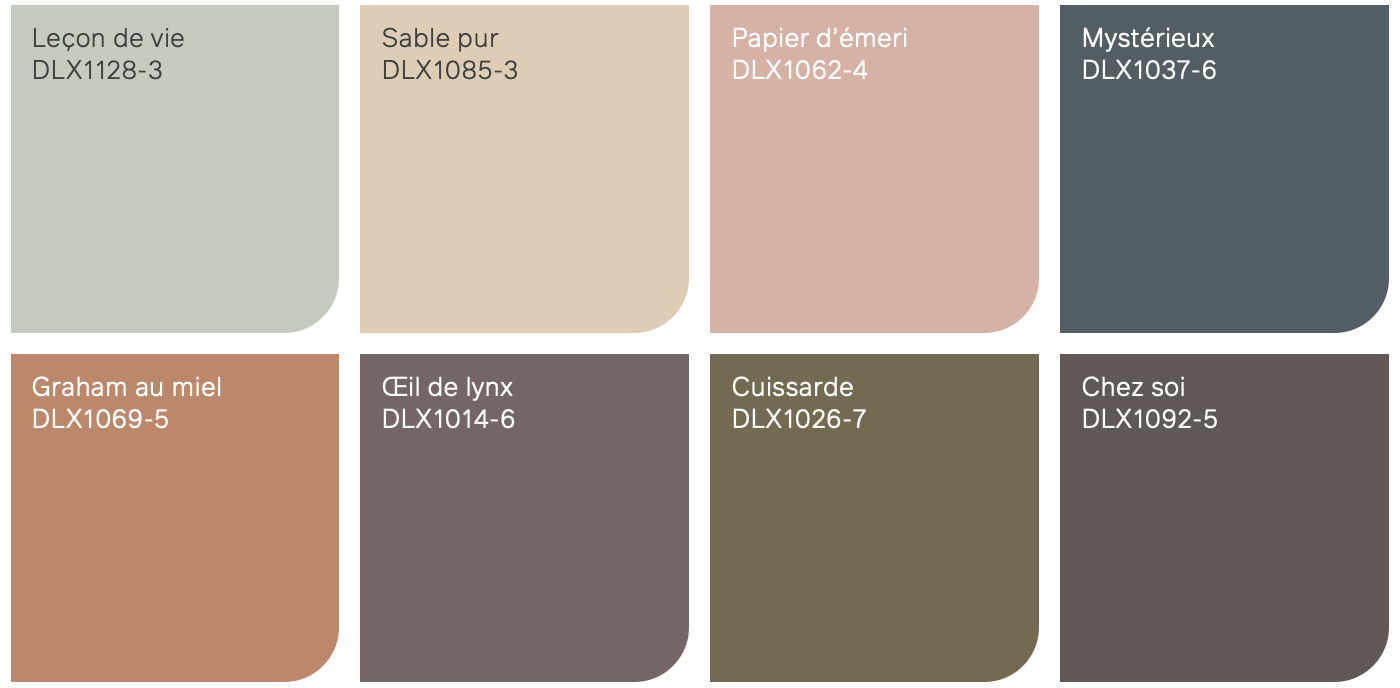 Tendances couleur Dulux 2025 palette 4 ARCHIVES TERRESTRES